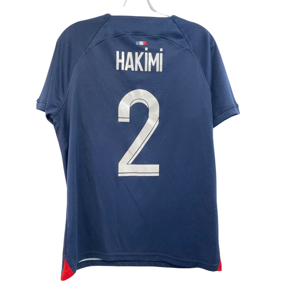 Paris Saint Germain PSG Soccer Jersey #2 Hakimi Sz Medium (BB44) EUC - Picture 2 of 4
